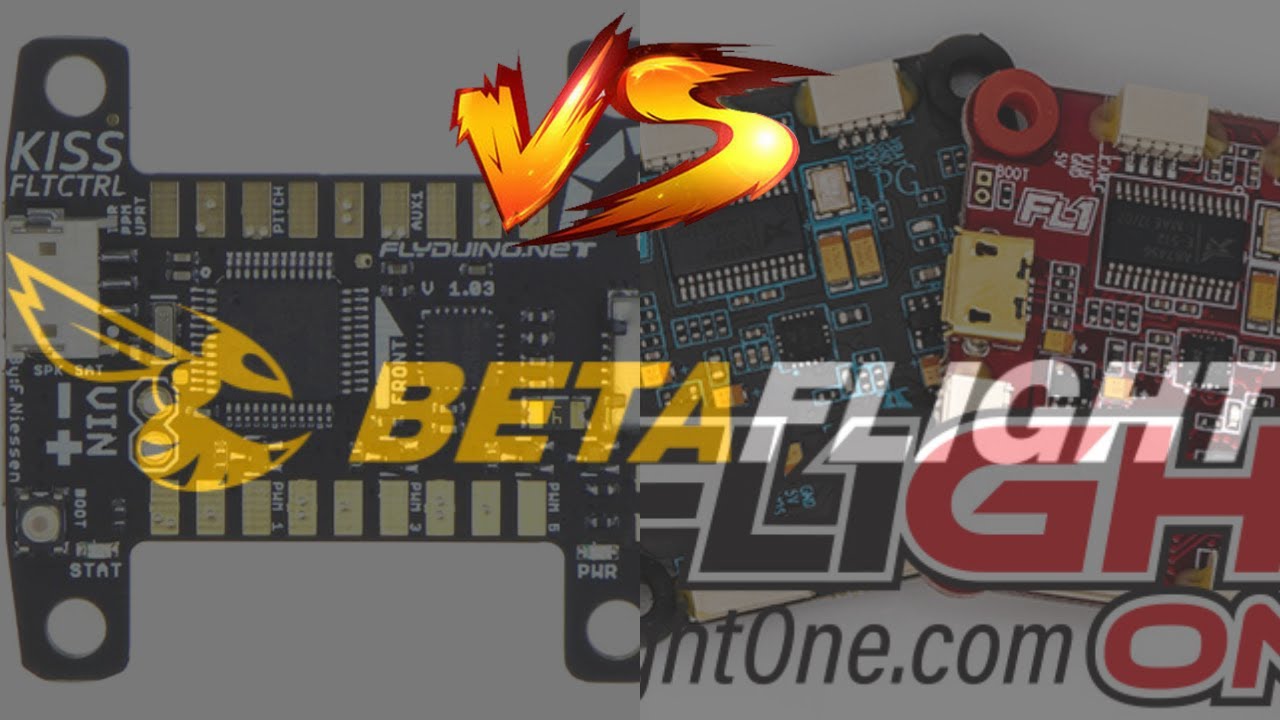 Betaflight vs Kiss and Flightone - YouTube