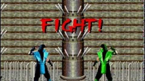 Mortal Kombat 1 Sega Genesis Very Hard Double Reptile Rayden / Raiden Glitch