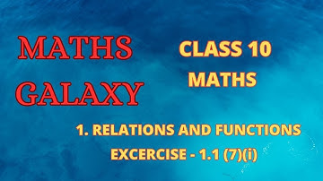 10th maths unit-1 Relations and Functions Ex-1.1(7)(i) EM