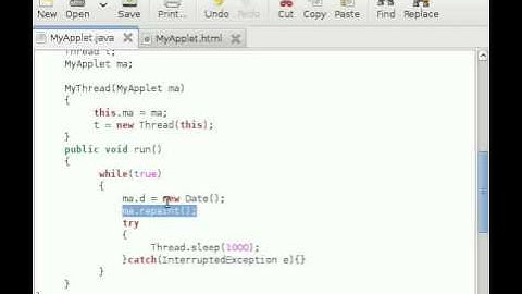 Java Applet Tutorial #11 Digital Clock Applet