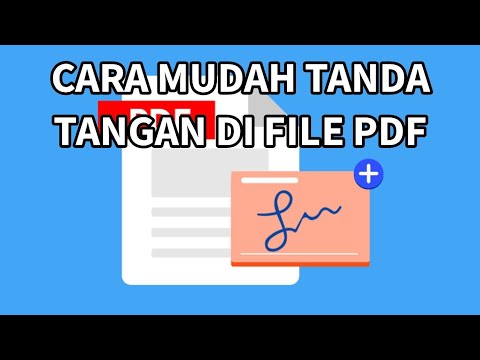 CARA MUDAH TANDA TANGAN DI FILE PDF - YouTube
