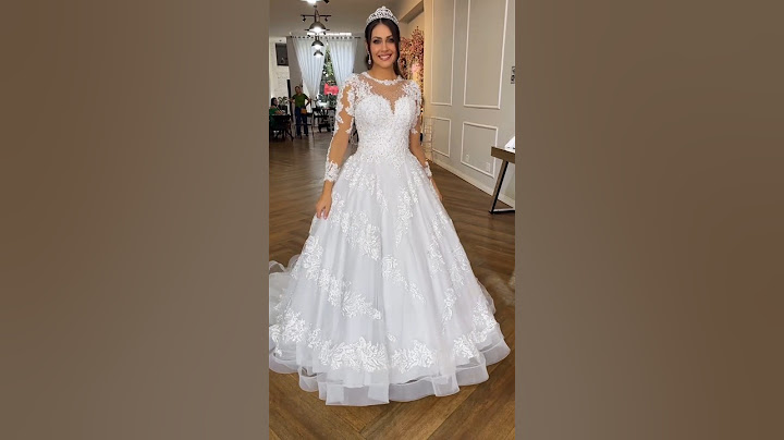 Vestido de noiva de Renda Princesa com Mangas #noivas #vestidodenoiva #weddingdress