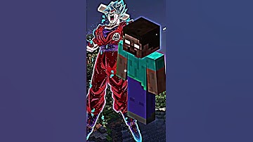 Goku vs Steve | Battle for the world of minecraft!! #dbs #goku #anime #minecraft #steve #anime #fyp