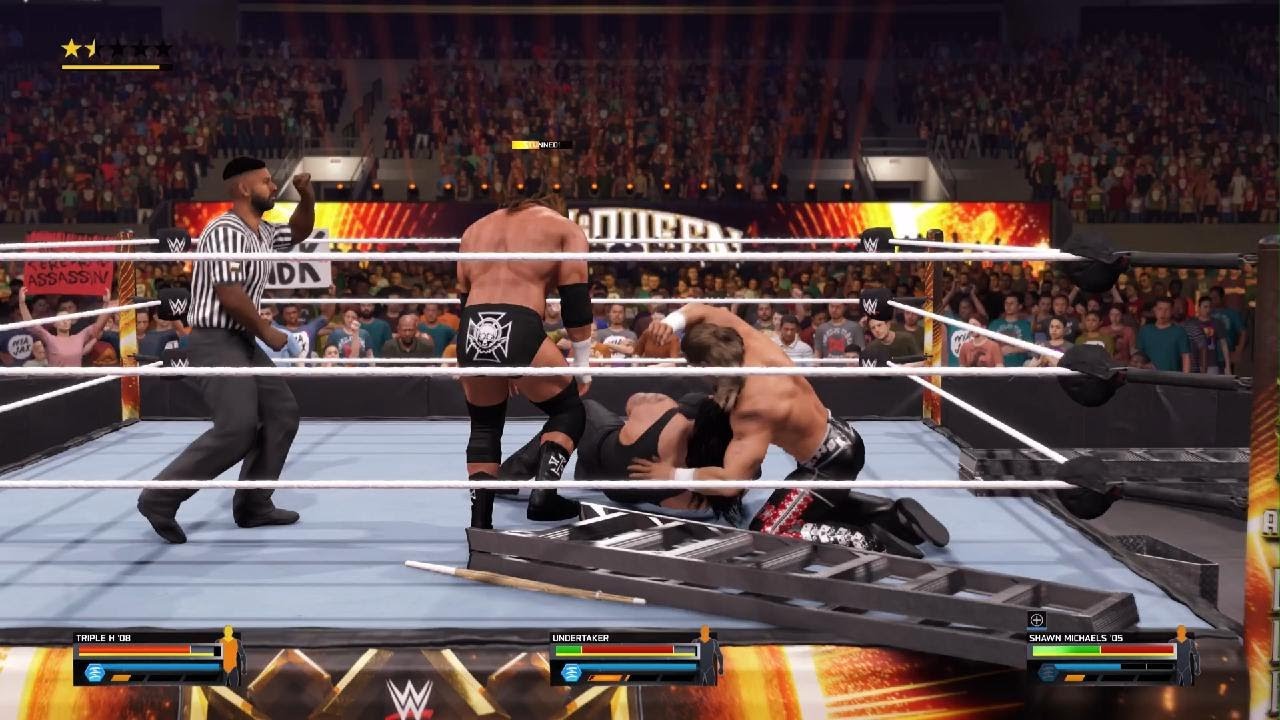 WWE 2K25 - Undertaker vs Triple H vs Shawn Michaels | Elimination Match | PlayStation 5