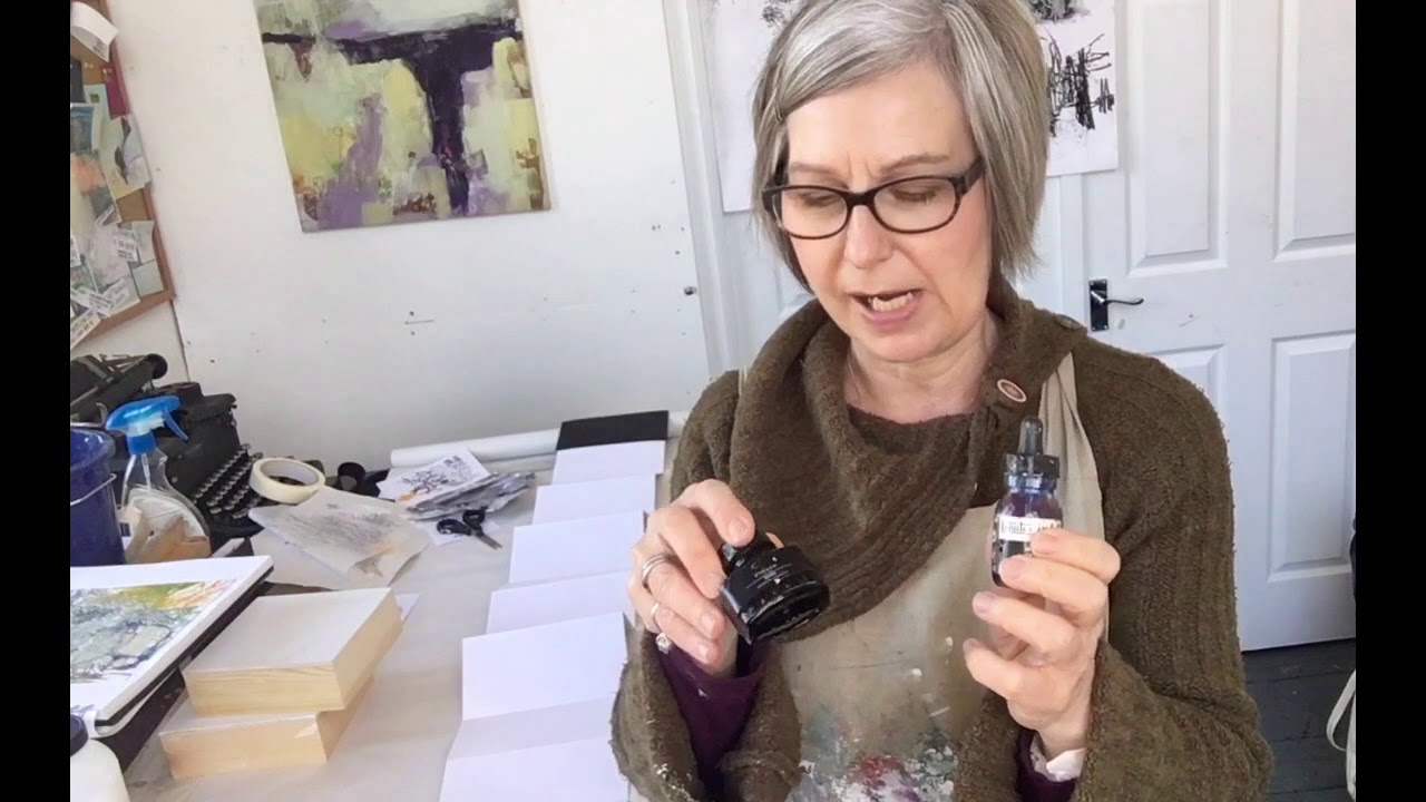 Подготовка фона для коллажа для пейзажных исследований.