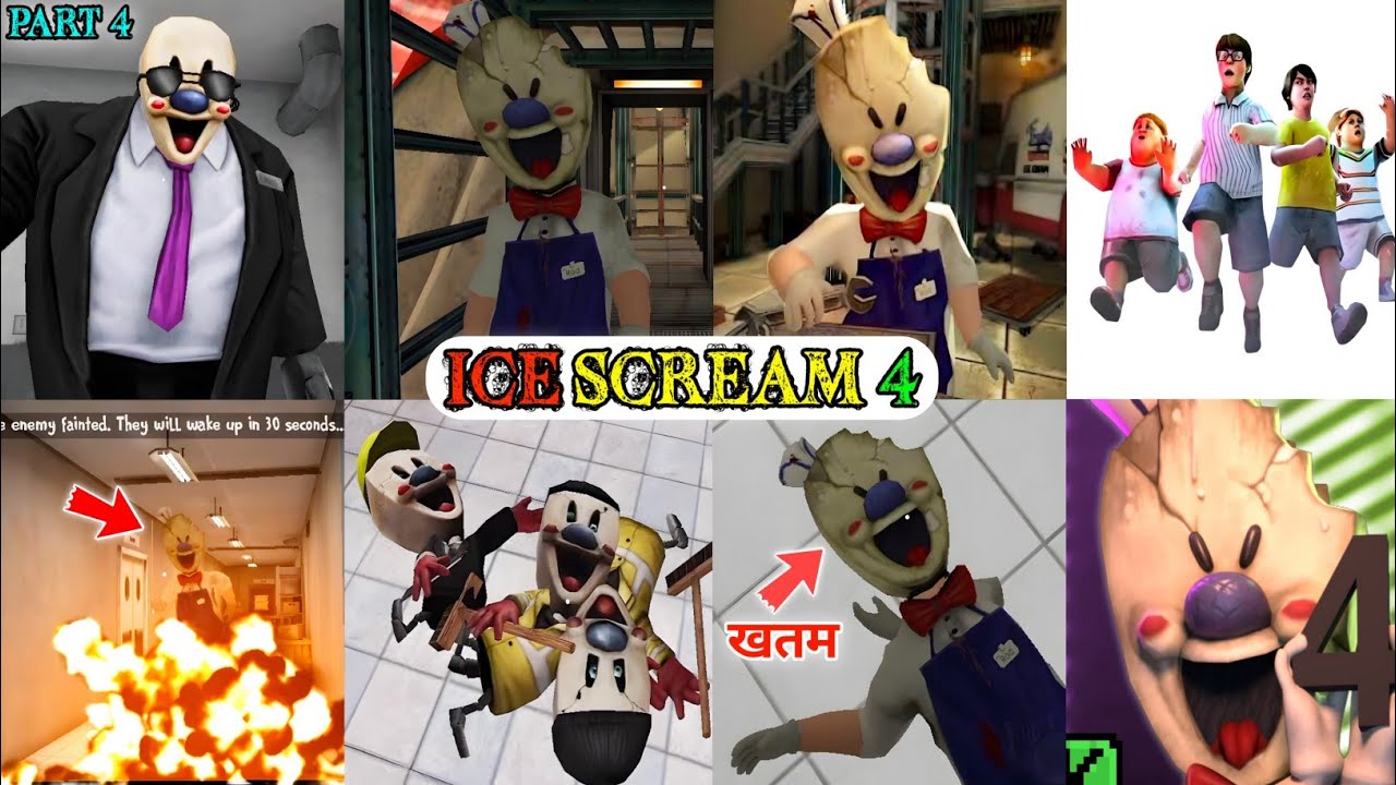 ICE SCREAM 4 GAME !! ICE CREAM HORROR GAME !! ICE SCREAM 4 LOVEK GAMERZ