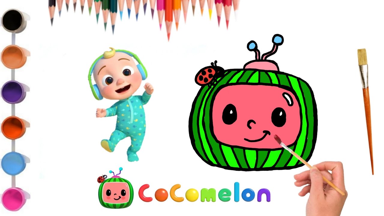 Cartoon Drawing Painting and Coloring for Kids 😍 YouTube