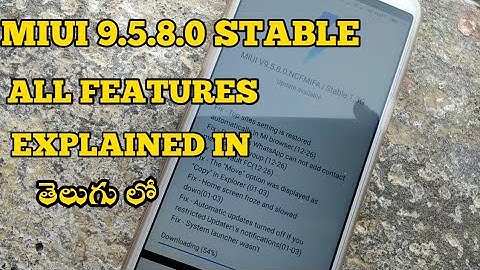 Miui 9.5.8.0 Stable Update Features In Telugu | TECH TARGET TELUGU