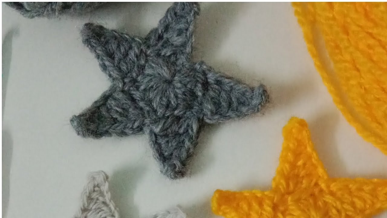 #chrocet star making idea ⭐⭐Amazing Super Easy Crochet star for Beginners #shortsfeed​, #handmade​