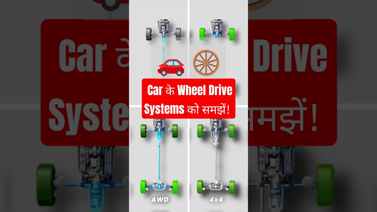 Car Drive Systems Decoded! 🚗 🛞 FWD, RWD, AWD, 4x4 - Kya Hai Ye? 🤔  