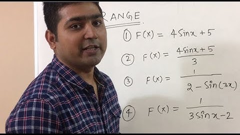Domain and range of a function in Hindi. Example(Range) part- 6