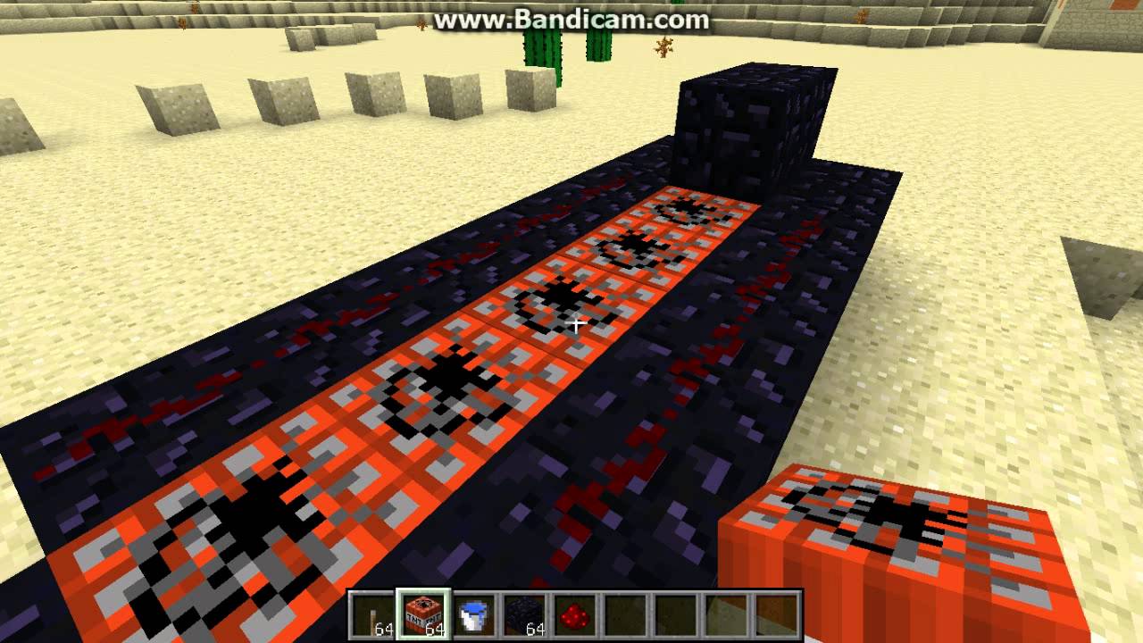 Чертеж тнт пушки в майнкрафте