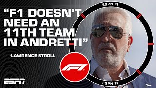 Lawrence Stroll still against Andretti F1 team | ESPN F1