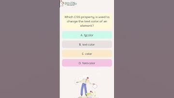 Which CSS property is used to change the text color of an element?