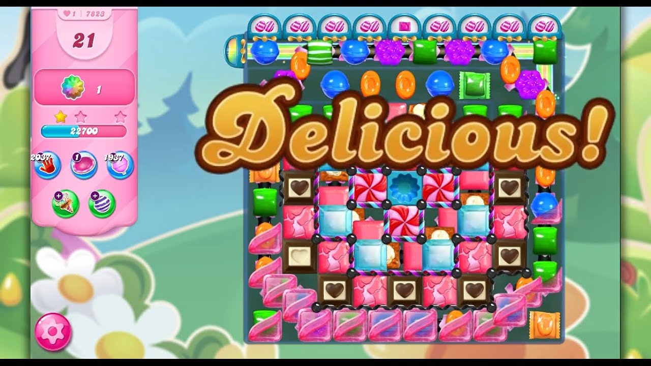 Candy Crush Saga 7823 sugar stars YouTube