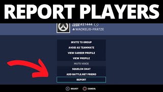How To Report Players in Overwatch 2