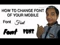 How to change font of your mobile  technical yash aggarwal