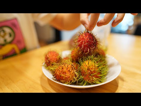 Ep.94 #Thailand 열대과일 람부탄 먹는법.. 지금보니 짜증나게 생겼네요 (Rambutan)