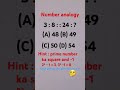 Number analogy, reasoning analogy #maths #mathstricks #knowledge
