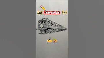 7 Levels of Train Drawing: How to Draw a Train #art #shorts