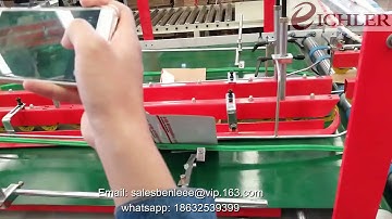 semi automatic folder gluer three points lock bottom