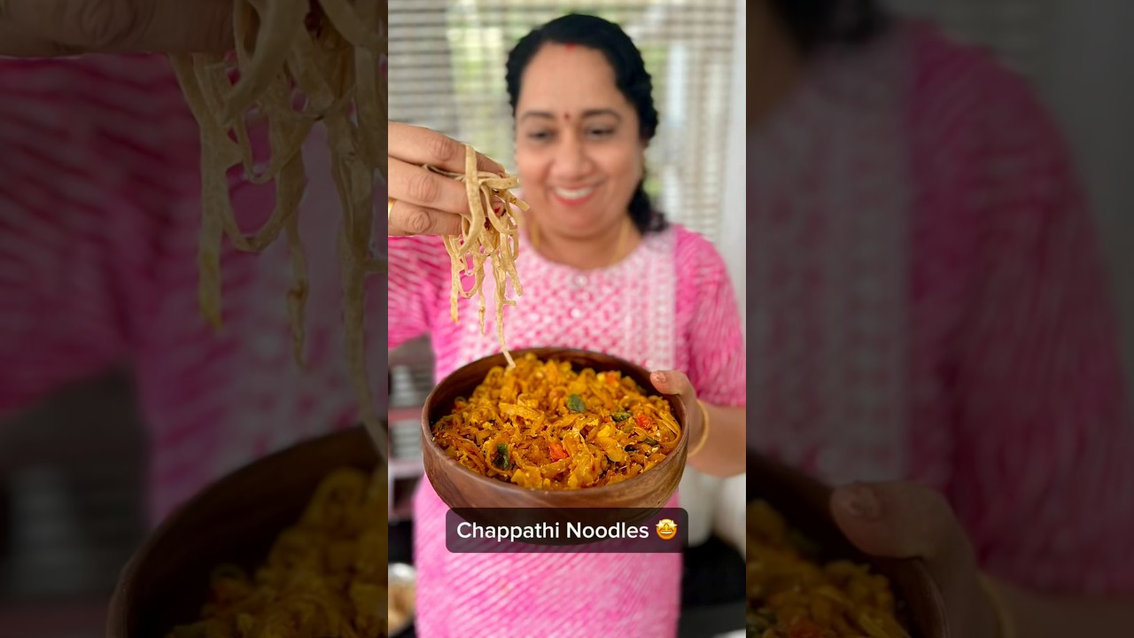 Chappathi Noodles 🍜😁🤩 #malluvlogz #chappathi