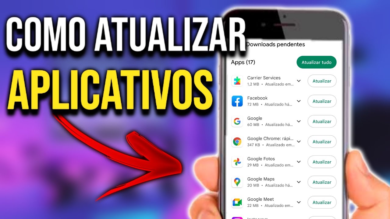Como atualizar aplicativos do celular - YouTube