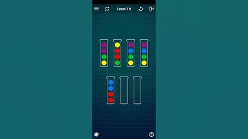 Ball Sort Puzzle - Color Sorting Games Level 10 Walkthrough Solution Android/iOS