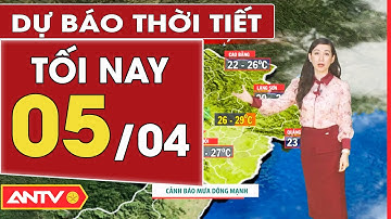 Dự báo thời tiết tối ngày 5/4: Miền Bắc có mưa và dông, nhiệt độ giảm | ANTV