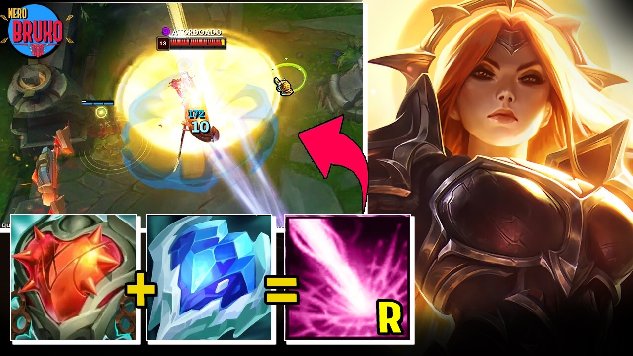 IMBATÍVEL! Como jogar de Leona Sup com Build e Runa Coração League of Legends