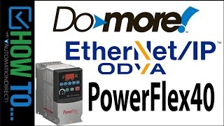 BRX Do-more PLC EtherNet/IP to an AB PowerFlex40 from AutomationDirect