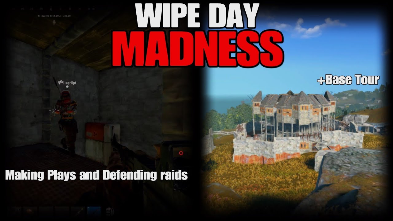 Wipe day madness - Rust Console PS5 - YouTube