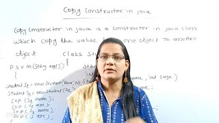 Copy Constructor in JAVA |lec-17