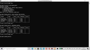 Tutorial membuat database menggunakan CMD MySQL