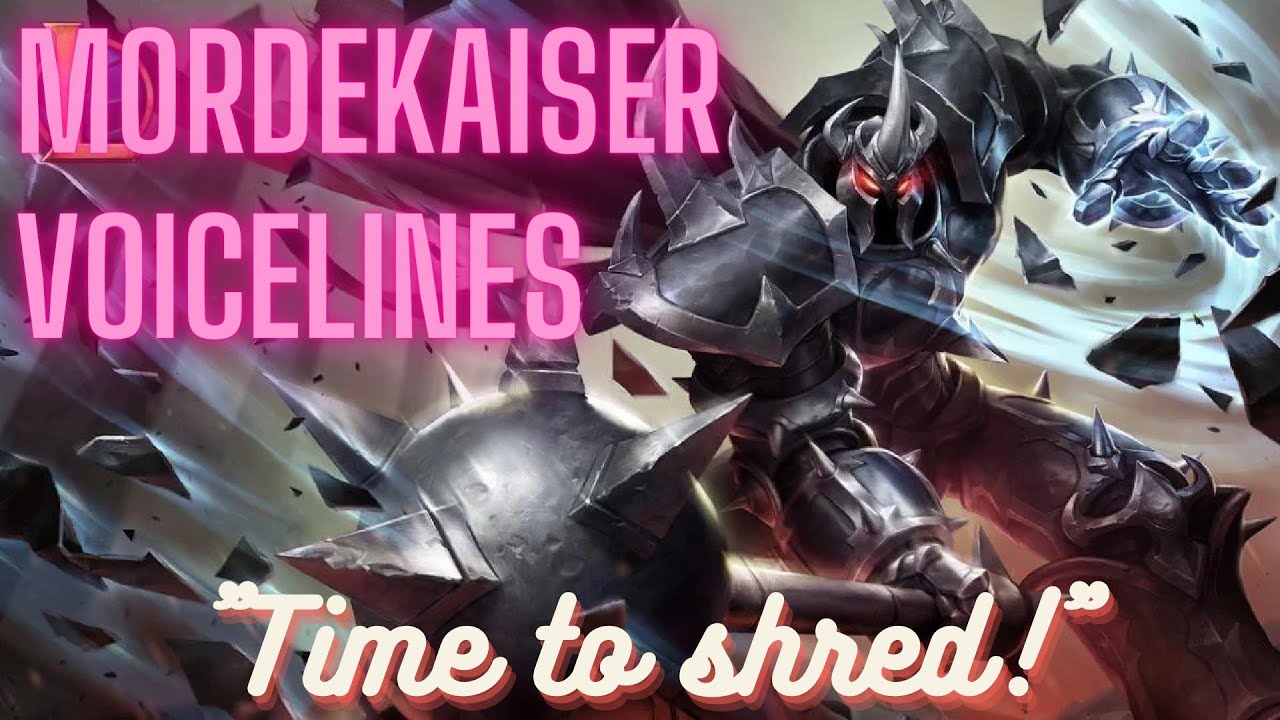 (old) Mordekaiser Voice Lines English Subtitled - League of Legends