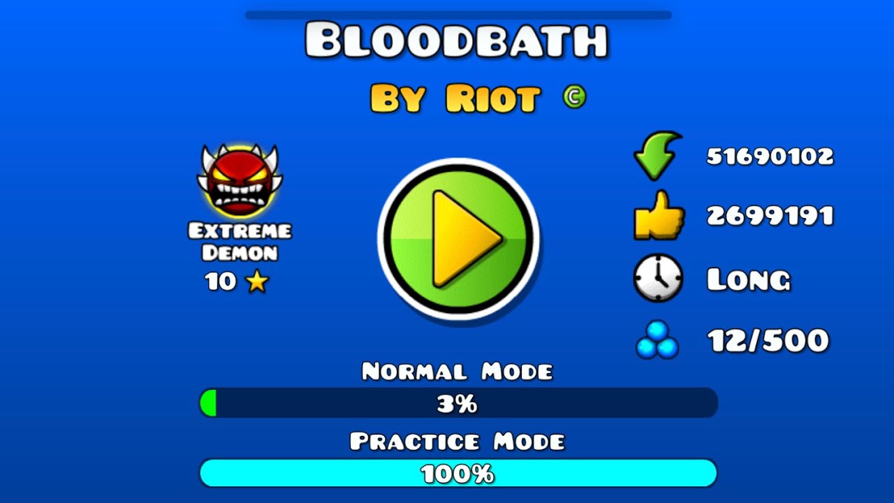 I BEAT BLOODBATH ON PRACTICE MODE!!! - YouTube