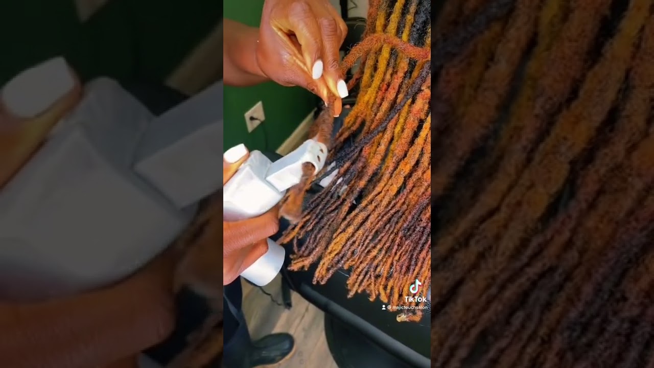 How to fix split locs without rubber bands or sewing!