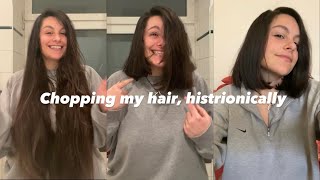 Cutting my hair short after yearsss | live on IG