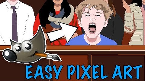 Pixel Character Art Tutorial - Easy Step by Step with GIMP
