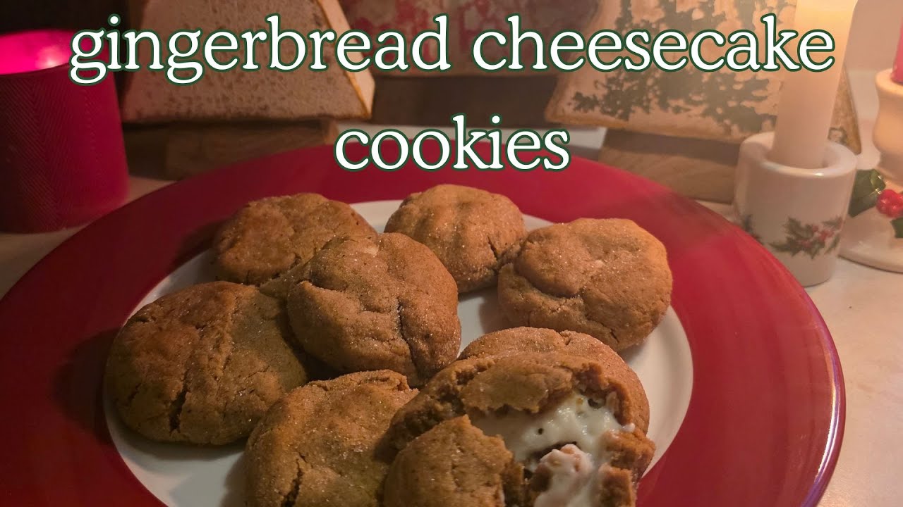 gingerbread cheesecake cookies