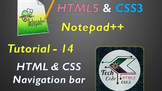 How to create navigation bar using HTML5 and CSS3 explained in Telugu TUTORIAL-14