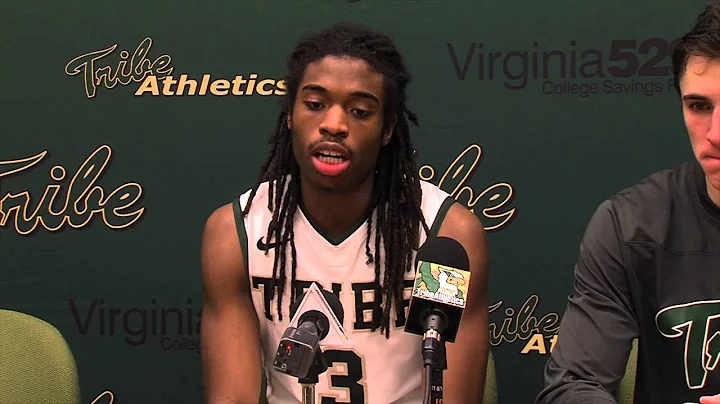 William and Mary Men's Basketball Post Game vs. James Madison (Jan. 10, 2015)