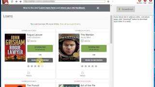 How to download Overdrive ebook in browser