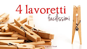 Cosa si può fare con delle mollette di legno?
