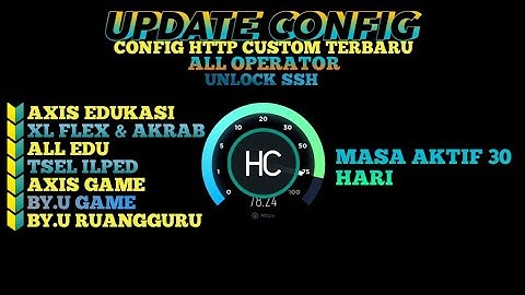 UPDATE CONFIG HTTP CUSTOM TERBARU 18 FEBRUARI Axis Game Tsel Ilped Tsel Gamemax Xl Akrab Xl Flex