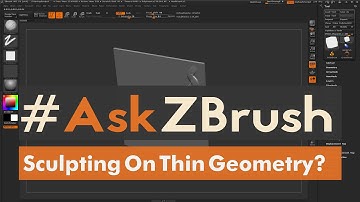 #AskZBrush - "How can I sculpt on thin pieces of geometry without distorting the backside?"