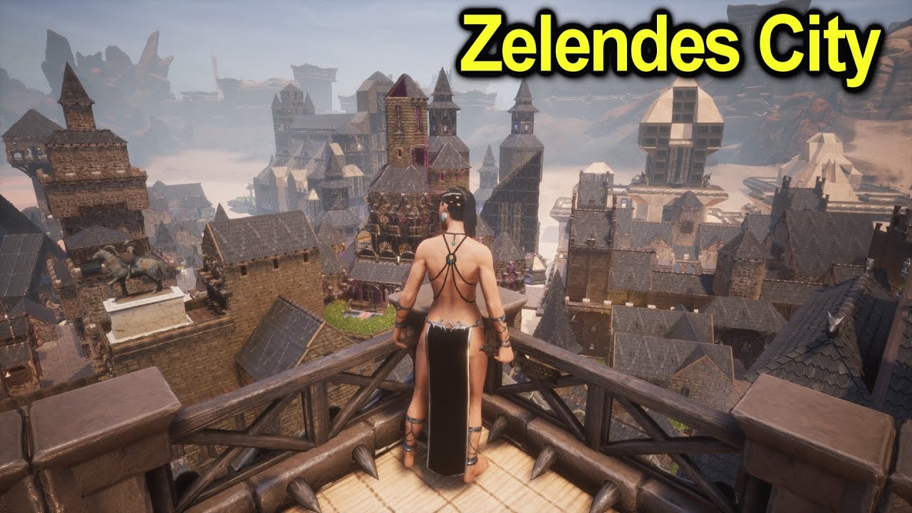 Mega City Build Last day on Server | Final Build | Conan Exiles