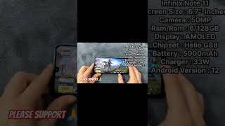 Infinix note 11 PUBG game Play in 2026 #infinix #smartphone #powerful #graphics #games #playstation
