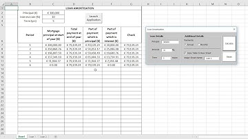Loan Amortization Schedule Excel VBA