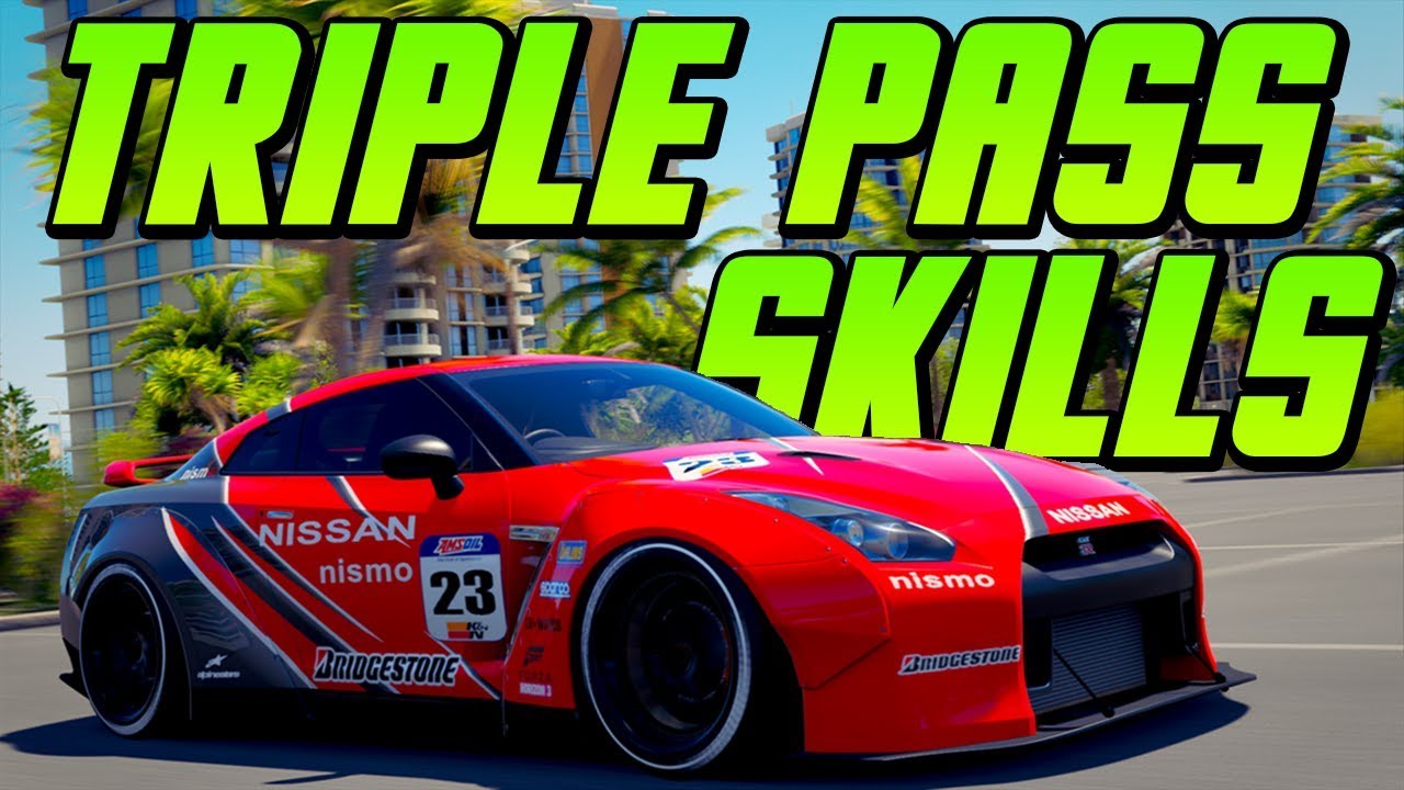 EASIEST Way To Get TRIPLE PASS SKILLS On Forza Horizon 3!